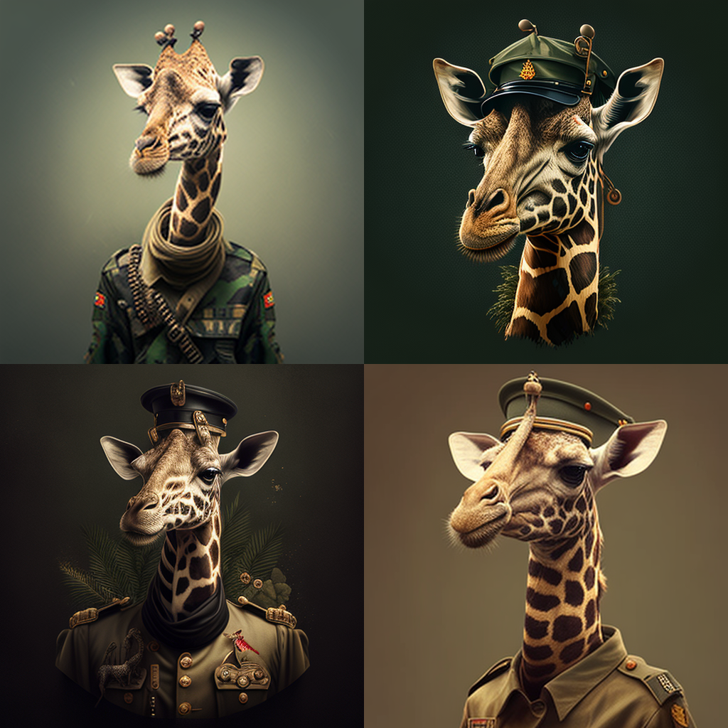 allyourfeeds_a_giraffe_wearing_a_military_outfit_logo_concept_19020e17-6731-4132-95c4-6e96a1a2681d